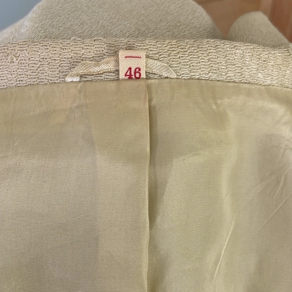 Vintage 60’s Oktavio High Class Wool Butter-Yellow Short Jacket, Size 46 EU/12US - Picture 12 of 16